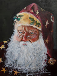 santa christmas paintings painting father santas clause antique xmas face lindaslifejournal artlady1948 ink drawing things quite finished yet even he