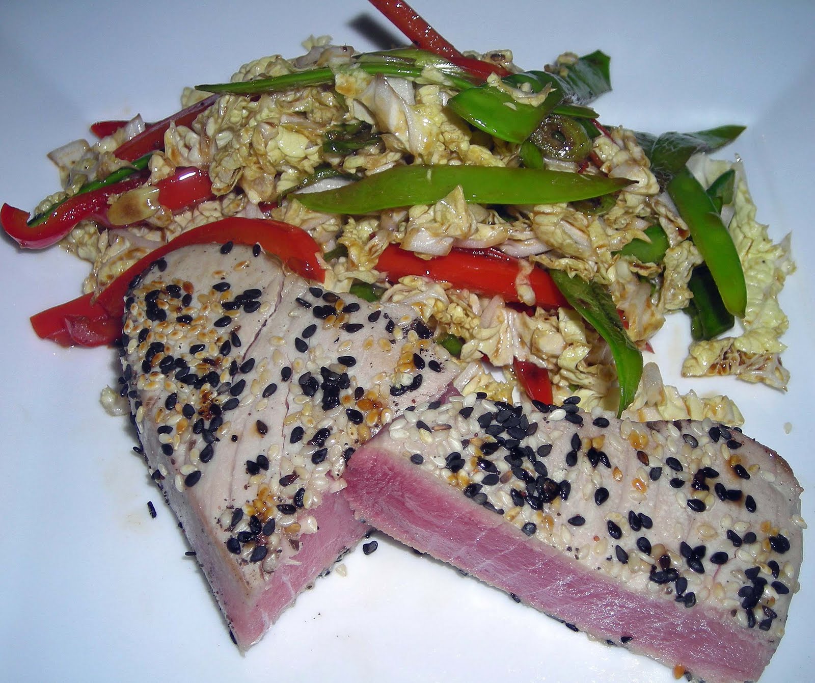 My Carolina Kitchen Fresh tuna two ways Seared Tuna Steaks with