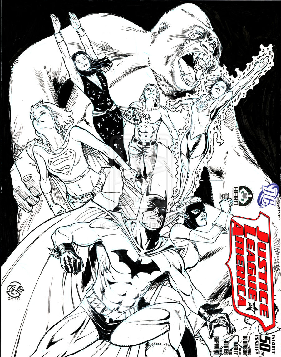 Coloring Pages Justice League Of America