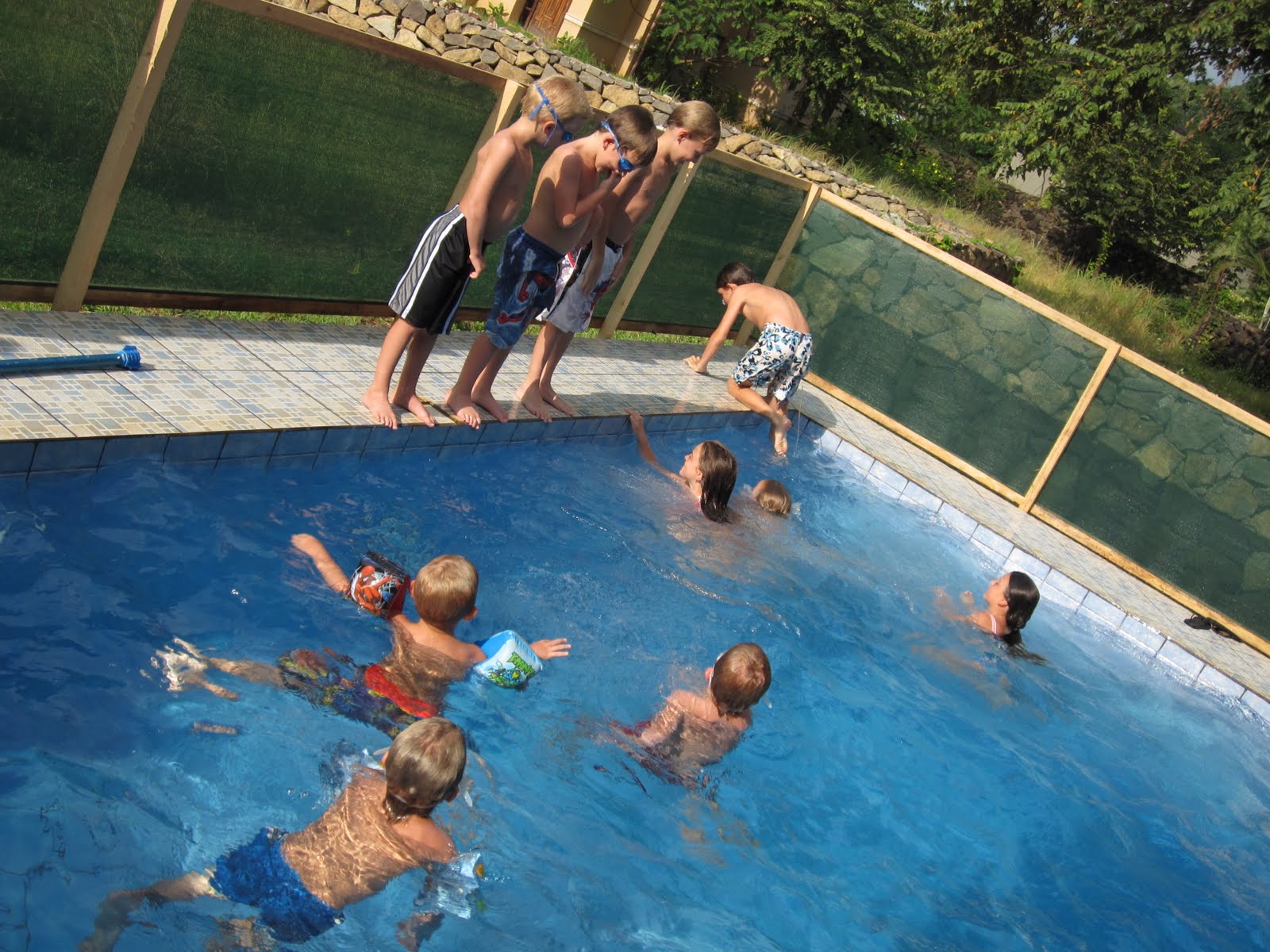 Our Life With 13 Kids Pool Play Day