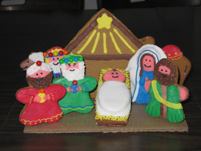 Multiple cookies in a nativity scene