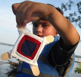 Display of craft by child