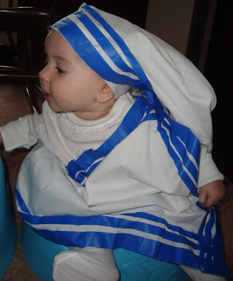 Baby in Mother Theresa Costume