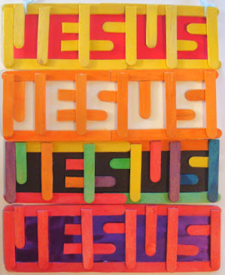 Jesus Popsiclestick Word Art