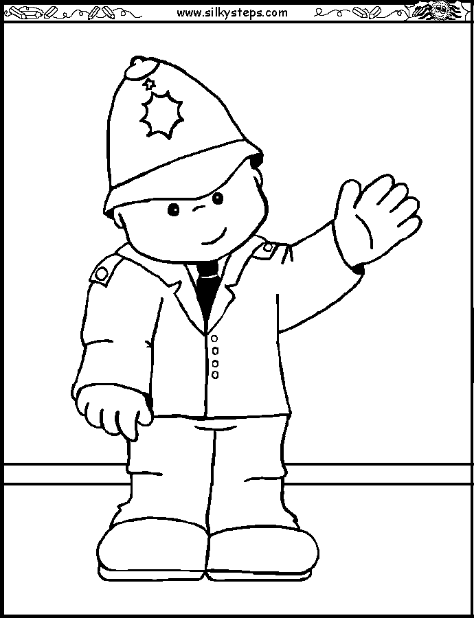 fireman and policeman coloring pages - photo #37