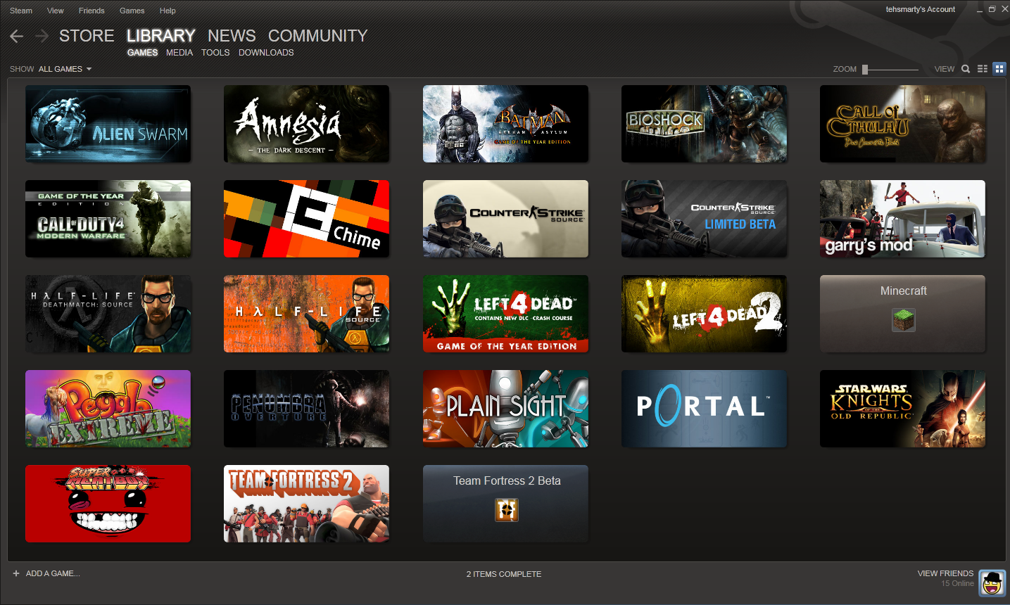 My Steam Game Library Teh Smarty Productions