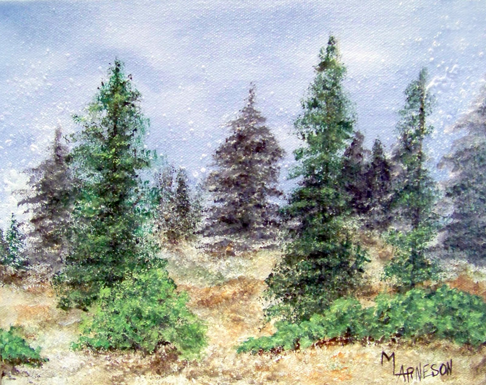 Daily Painters Of Colorado: "Forest of Pine" Trees by Colorado Artist