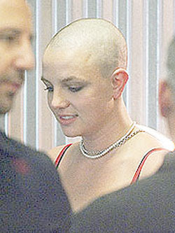 Britney Spears Shaved Head