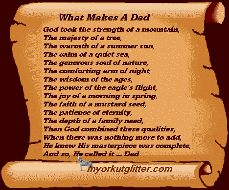Days 2012: Fathers Day Poems