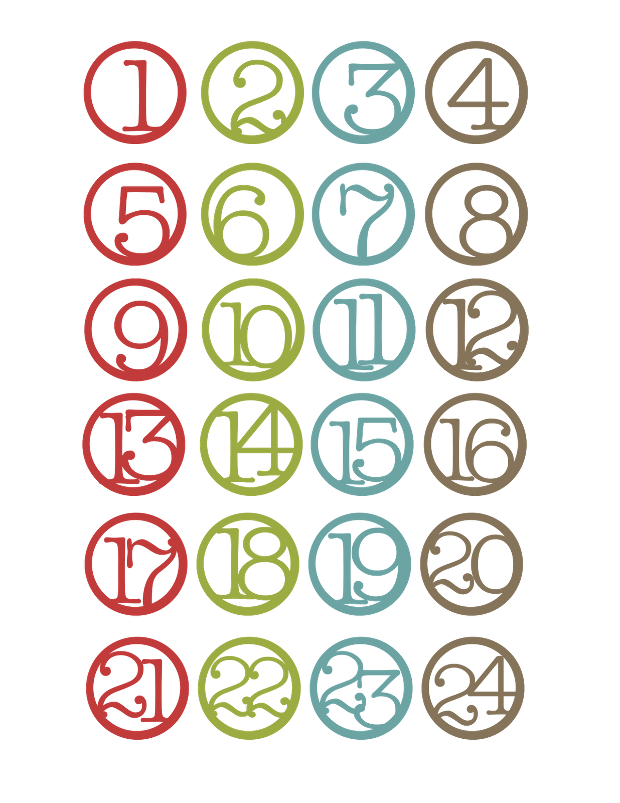 numbers in circles clipart - photo #47