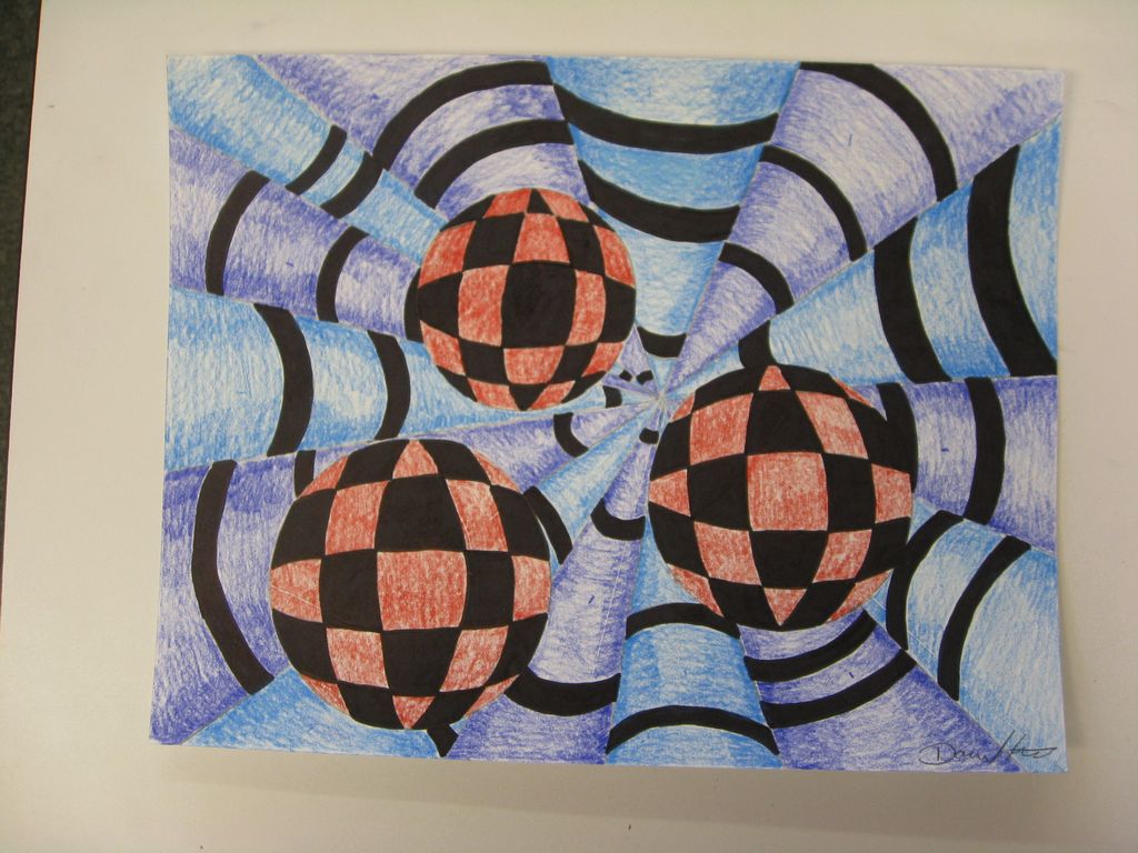 ART with Mrs. Smith: Op Art, Spheres & Cones