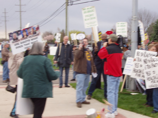 There is the man with the UAW shirt on yelling in our faces to piss us off. We laughed instead