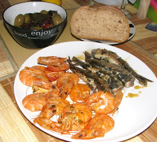 Sardine și creveți