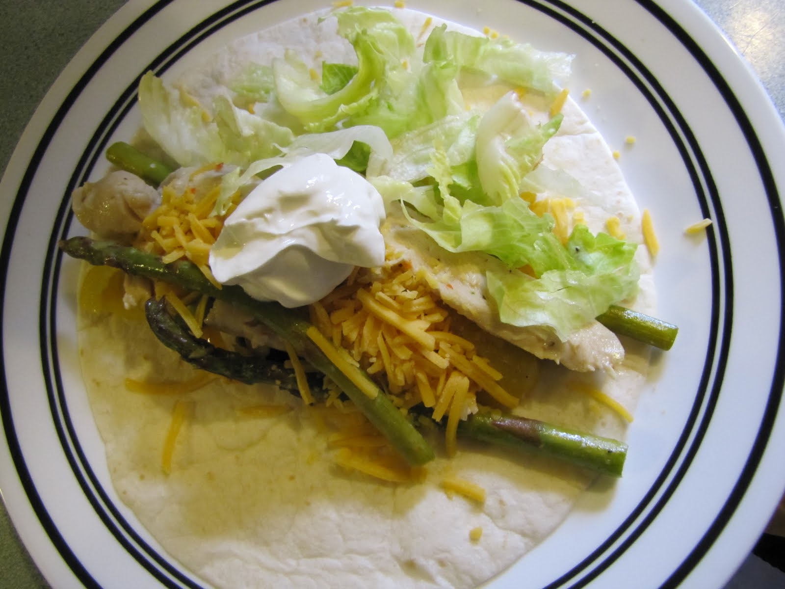 A'lil Country Sugar Asparagus Chicken Fajitas