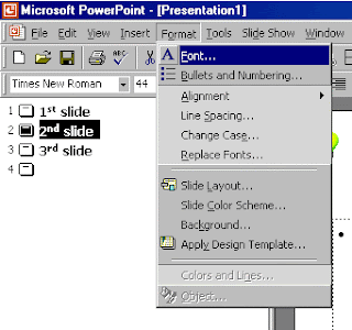 >Merubah Font dan warna huruf