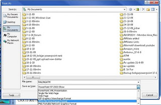 >Powerpoint 2007; Cara menyimpan slide presentasi ke file gambar