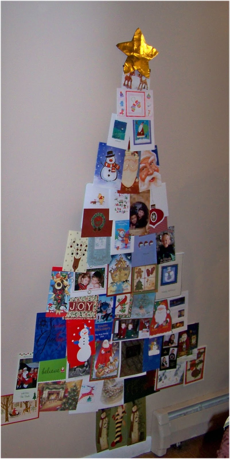 Sugar &amp; Spice in the land of Balls &amp; Sticks: Christmas Card Tree