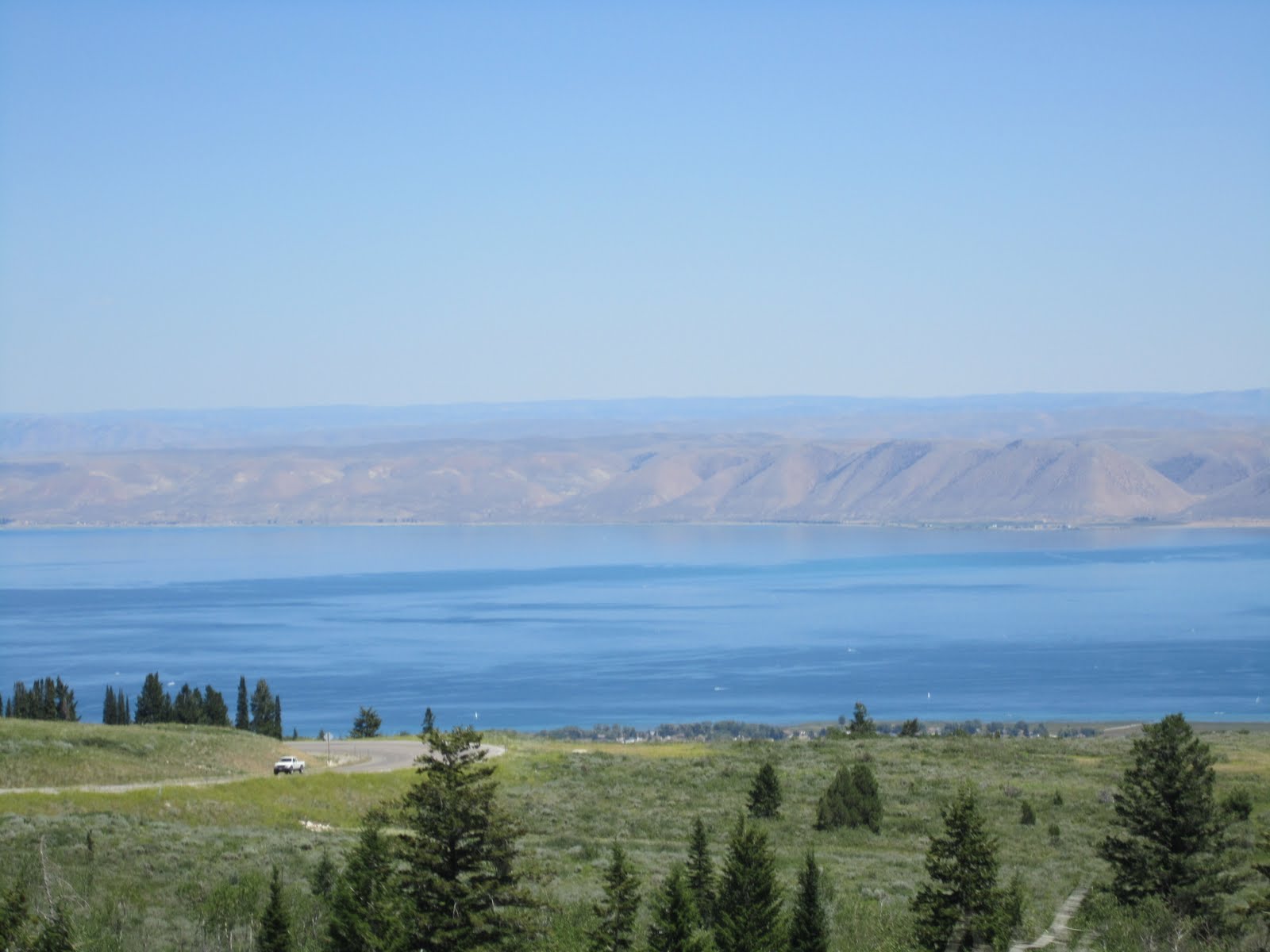 Heading West in the RV Bear Lake Mountain, Idaho