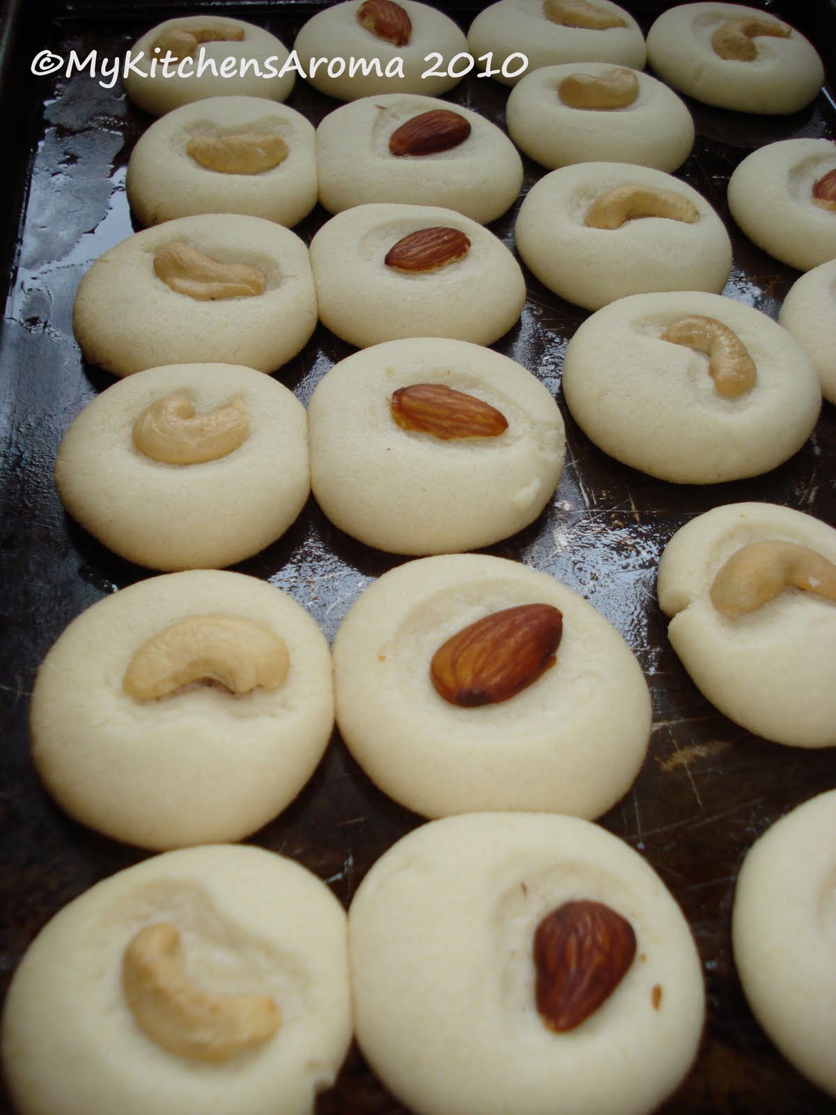 The Sizzling Pan "Sweet Treats" Nankatai ( Indian sugarbutter cookies)