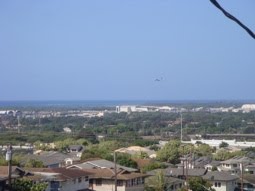 Another distant airplane in the morning