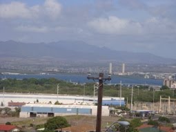 Twin Towers in the distance