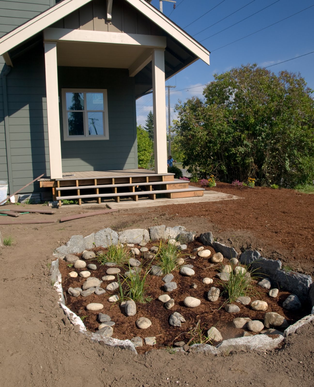 Bellingham Green Design Rain Garden & native plants