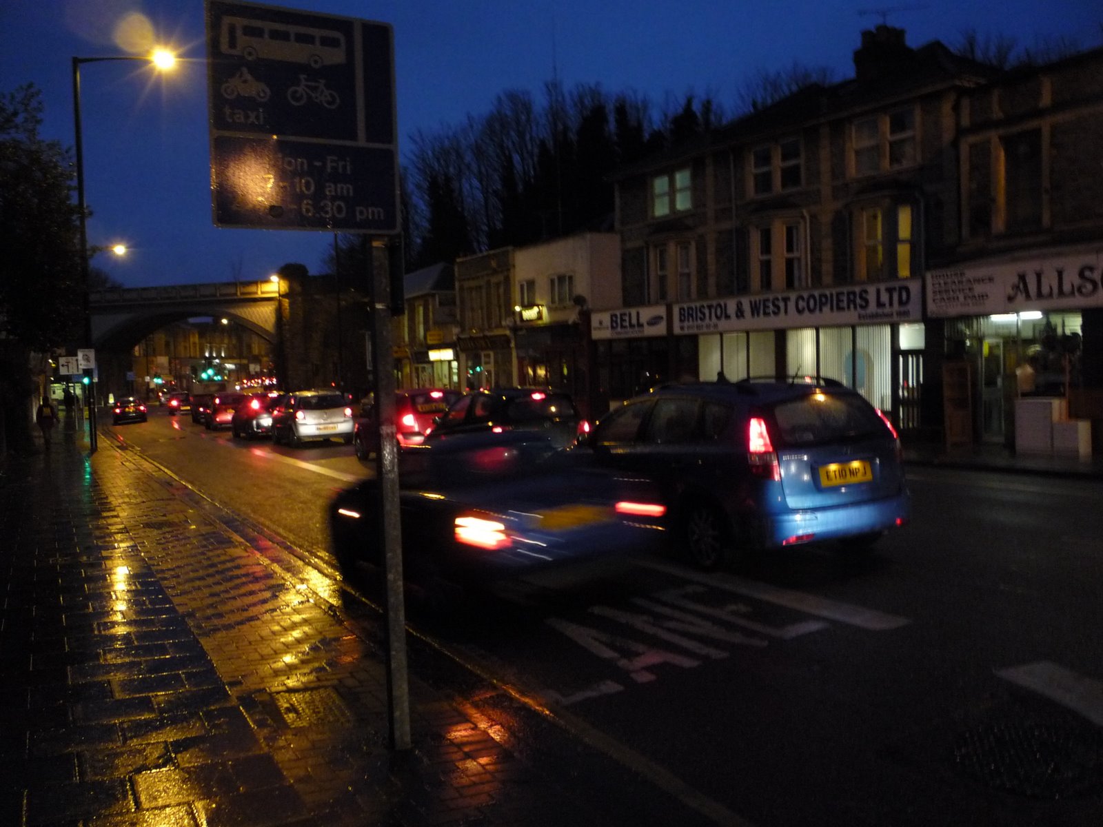 Bristol Traffic Bus lanes there for the taking
