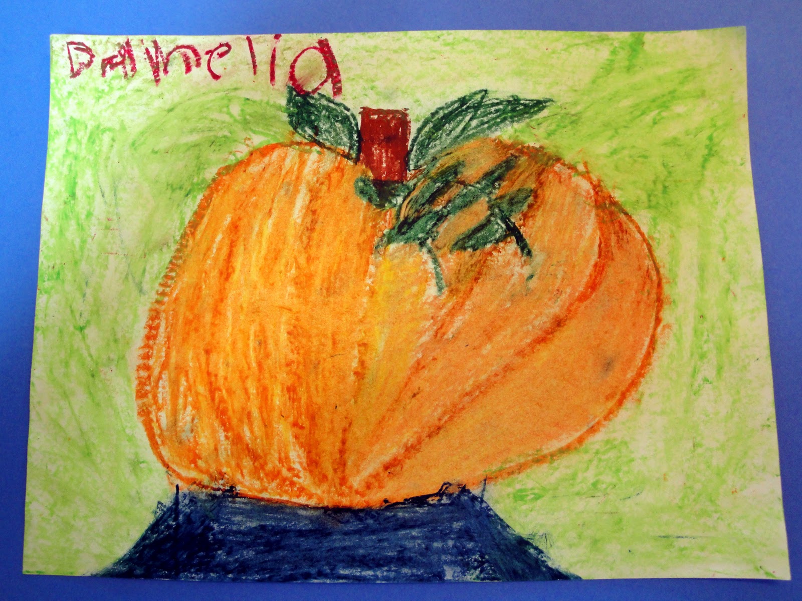 Kindergarten's Oil Pastel Pumpkins Mrs. Hood's Art Room