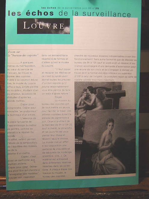 article d 'un magazine interne du musée du Louvre.