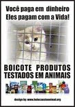Não compre produtos que são testados em animais