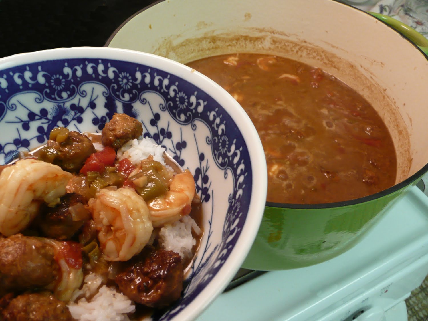 Rachel, In Full Color Green Goddess Dutch Oven, Gumbo Anyone?...