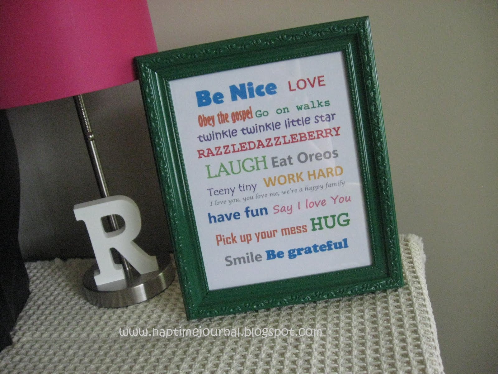 Nap Time Journal: Printable SUBWAY Art
