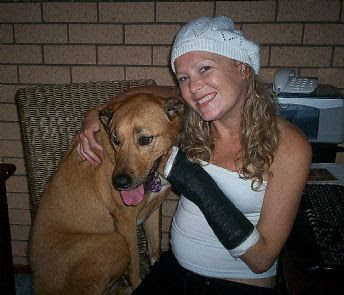 Kate Green and dog Zeena