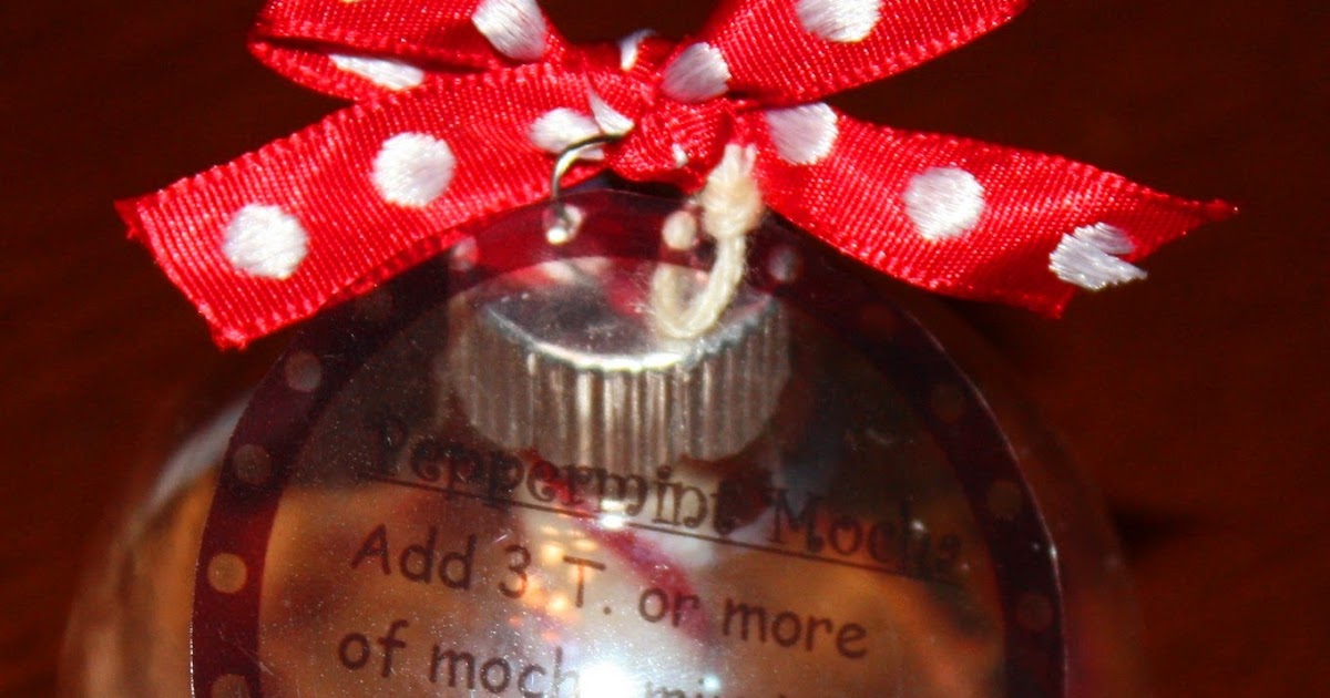 Christy Robbins: Homemade Gifts for a Group: Peppermint Mocha Ornaments