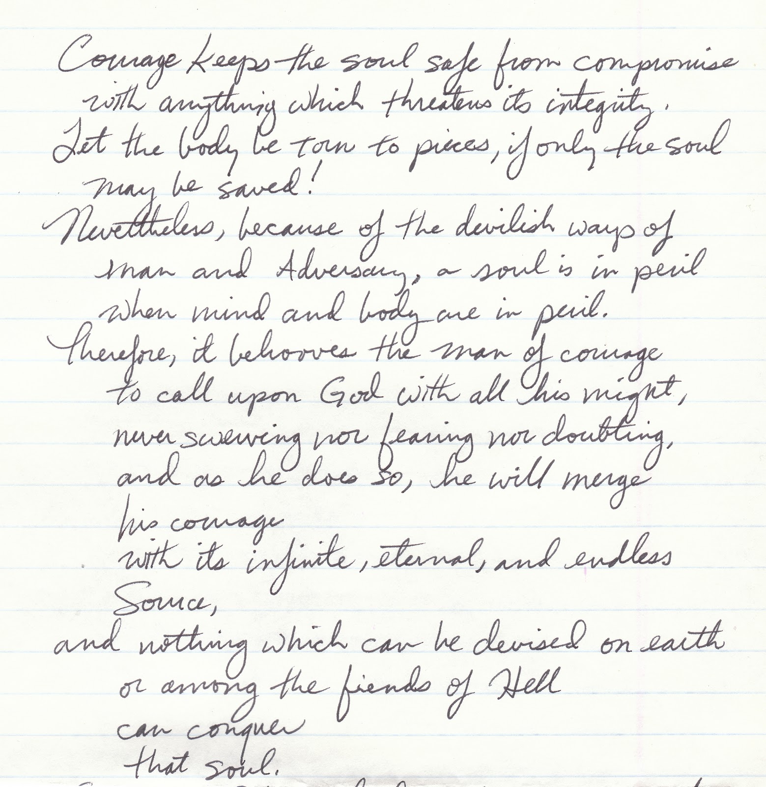 Courage essay ideas
