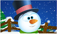 Free Animated Snowman Wallpaper