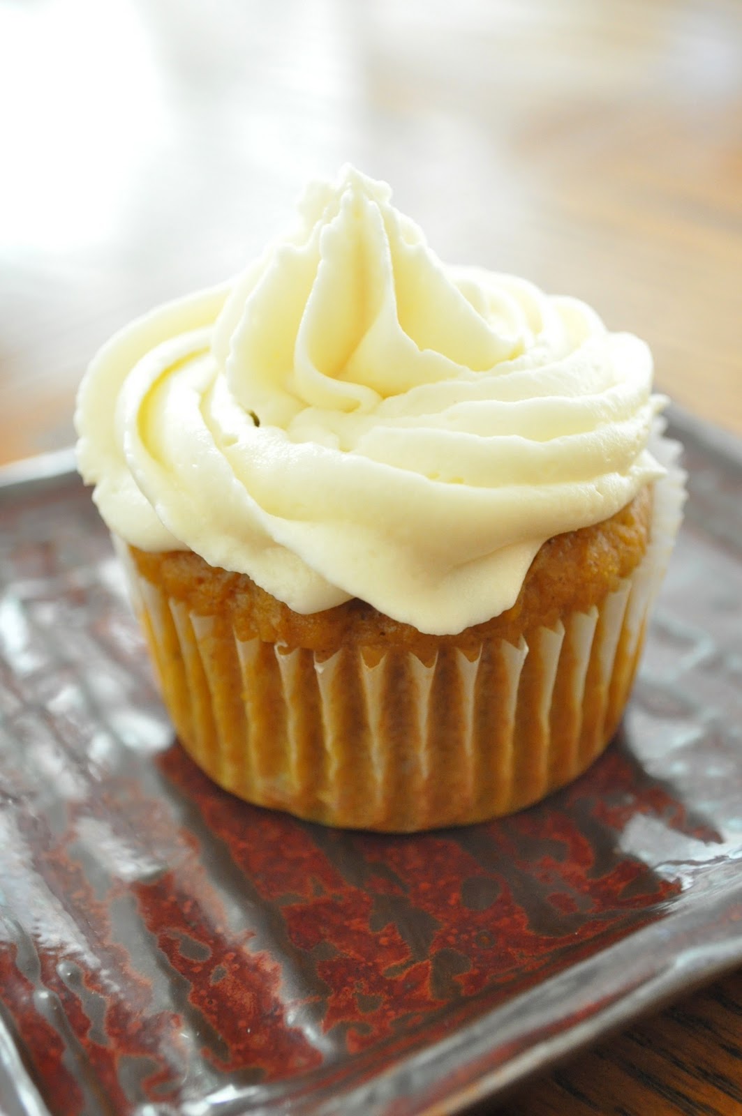 Freeing My Martha: Pumpkin Cupcakes with Maple-Cream Cheese Frosting