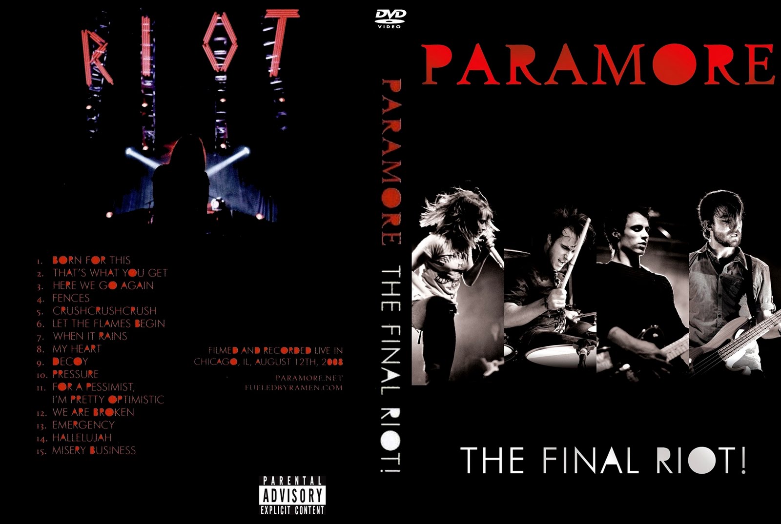 The final слушать. Paramore "Riot! (CD)". Empyr the peaceful Riot (2008). Final текст. Final selection - Red line (CDS) (2008).