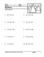 Education World: All about : Pre algebra worksheets print