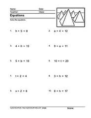 Pre Algebra Fun Worksheets