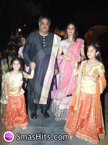 Sridevi At Riddhima Kapoor S Wedding Sridevi And Family Attending Various Functions For Rishi Neetu Kapoor S Eldest Daughter Riddhima Wedding Ceremony Function