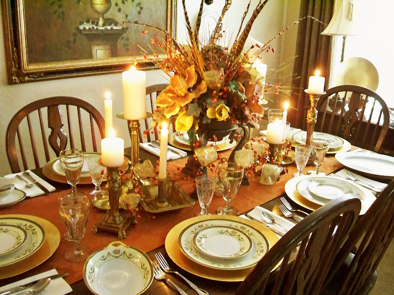 Thanksgiving Tablescape Ideas - A Stroll Thru Life