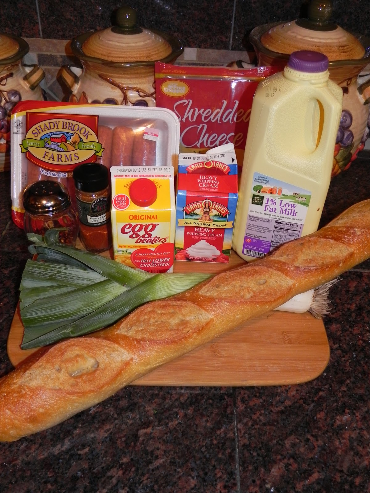 Farrah's Food Adventures Sausage and Leek Casserole