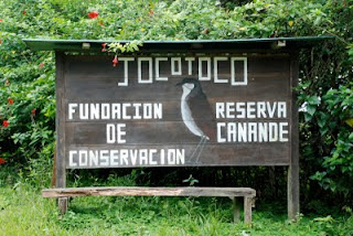 Entrance to Rio Canande Reserve