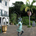 playing in Monte Palace tropical garden