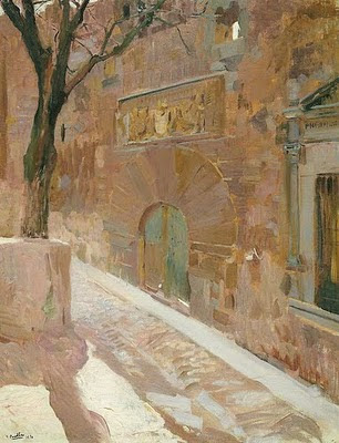Palacio de los Dávila (Ávila) Palacio de los Dávila (Ávila), Joaquín Sorolla y Bastida, Joaquín Sorolla, Paisajes de Joaquín Sorolla, Impresionismo Valenciano, Joaquín Sorolla Bastida