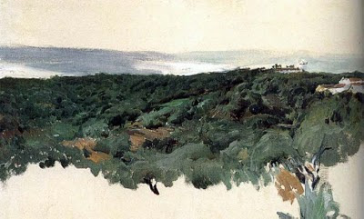 Paisaje de La Granja Paisaje de La Granja, Arboles de la Granja, Joaquín Sorolla y Bastida, Joaquín Sorolla, Paisajes de Joaquín Sorolla, Impresionismo Valenciano, Joaquín Sorolla Bastida