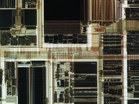 A Microscopic View of an Early Microprocessor Early Microprocessor