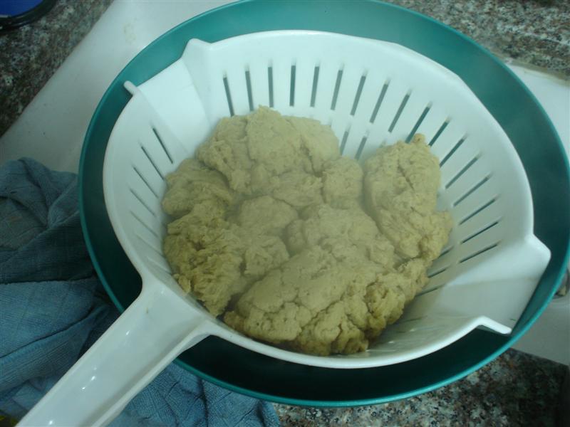 Making Ground Seitan Frugal Vegan Hamburger Alternative Penniless