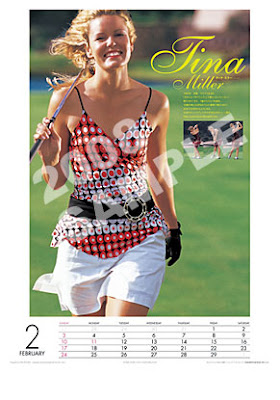 tina miller - golf digest japan world ladies calendar